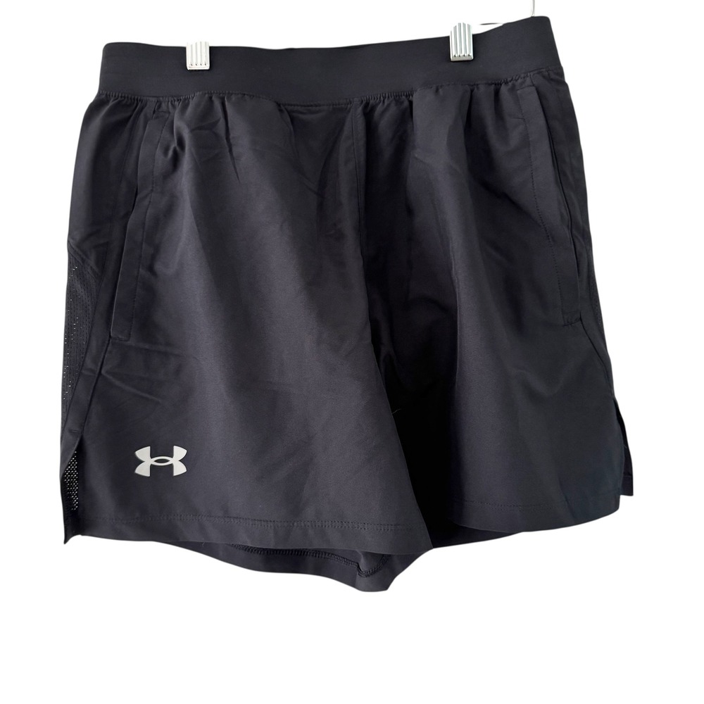 Under Armour Running‎ Shorts Lightweight Athletic Stretch Black Size M